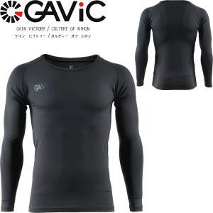 ◆◆送料無料 メール便発送 ＜ガビック＞ 【GAVIC】 19FW ストレッチインナーシャツ (クルーネック) ジュニア アンダーウェア サッカー 