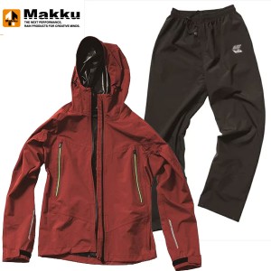 ◆◆ ＜マック＞ MAKKU アークライトレインスーツ 上下セット AS300 (RED)