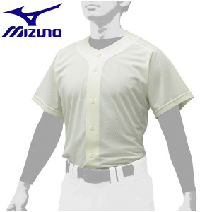 ◆◆ ＜ミズノ＞ MIZUNO シャツ・オープンタイプ(ユニセックス) 12JC0F43 (46：クリーム) 野球・ソフトボール