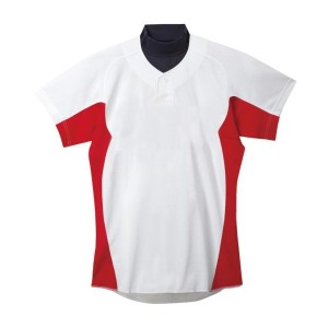 ◆◆ <ミズノ> MIZUNO 練習用シャツ 12JC5F42 (62:ホワイト×レッド)
