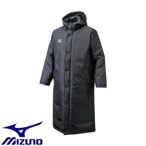 ◆◆ ＜ミズノ＞ MIZUNO ベンチコート[ユニセックス] 12JE6G60 (09：ブラック)