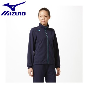 ◆◆ ＜ミズノ＞ MIZUNO ウォームアップジャケット[レディース] 32MC9325 (82：ディープネイビー×ブルーアトール)