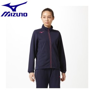 ◆◆ ＜ミズノ＞ MIZUNO ウォームアップジャケット[レディース] 32MC9325 (86：ディープネイビー×ベリーピンク)