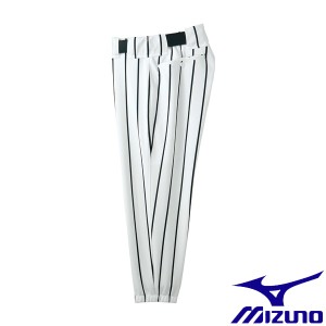 ◆◆ ＜ミズノ＞ MIZUNO パンツ（ベルトループ型） 52PW277 (09：ホワイト×ブラックストライプ)