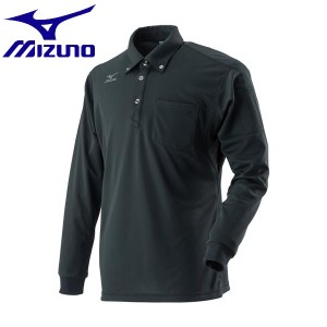 ◆◆【返品・交換不可】 ＜ミズノ＞ MIZUNO ドライサイエンスワークポロシャツ長袖[メンズ] C2JA8181 (09：ブラック) ワーキング用品