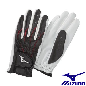 ◆◆送料無料 メール便発送 ＜ミズノ＞ MIZUNO 手袋ゴルフタイプ(羊革／両手)(パークゴルフ)[メンズ] C3JGP804 (09：ブラック)