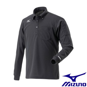 ◆◆送料無料 メール便発送 【返品・交換不可】 ＜ミズノ＞ MIZUNO ハイドロ銀チタンポロシャツ長袖[メンズ] F2JA9185 (09：ブラック) ワ