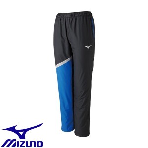 ◆◆ ＜ミズノ＞ MIZUNO トレーニングクロスパンツ[ユニセックス] N2JD9010 (92：ブラック×サーフブルー)