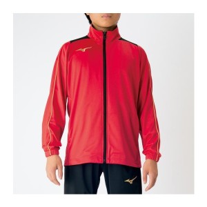 ◆◆ ＜ミズノ＞ MIZUNO ウォームアップシャツ[ジュニア] P2MC7170 (62：レッド)