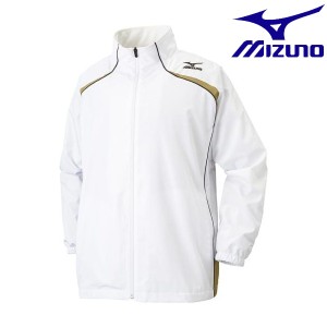 ◆◆ ＜ミズノ＞ MIZUNO ウィンドブレーカーシャツ(バスケットボール)[ユニセックス] W2JE6501 (01：ホワイト×ゴールド×ブラック)