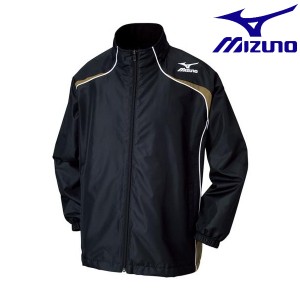 ◆◆ ＜ミズノ＞ MIZUNO ウィンドブレーカーシャツ(バスケットボール)[ジュニア] W2JE6901 (97：ブラック×ゴールド×ホワイト)