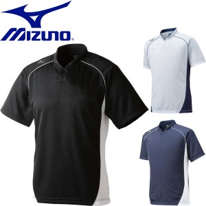 ◆◆送料無料 メール便発送 ＜ミズノ＞ MIZUNO ジュニア ベースボールシャツ(ハーフボタン/小衿タイプ) 野球 12JC6L12