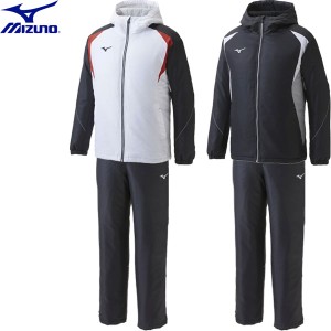 ◆◆ ＜ミズノ＞ MIZUNO ユニセックス 中綿ライトウォーマージャケット＆パンツ ブレーカー 上下セット 32JE1595-32JF1595