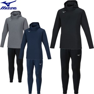 ◆◆ ＜ミズノ＞ MIZUNO ユニセックス ソフトニットプルオーバーフーディ＆パンツ(スーパースリム) ジャージ 上下セット 32MCA119-32MDA1