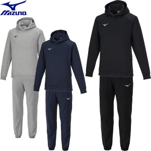 ◆◆ ＜ミズノ＞ MIZUNO ユニセックス スウェットプルオーバーフーディ＆スウェットパンツ 上下セット 32MCA176-32MDA175