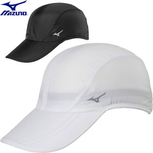 ◆◆送料無料 メール便発送 ＜ミズノ＞ MIZUNO ユニセックス 夜も使える再帰反射付きランニングキャップ ランニング 帽子 J2MW8501