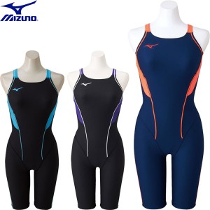 ◆◆送料無料 メール便発送 ＜ミズノ＞ MIZUNO レディース エクサースーツ ハーフスーツ 水泳 競泳水着 練習用 N2MG8278