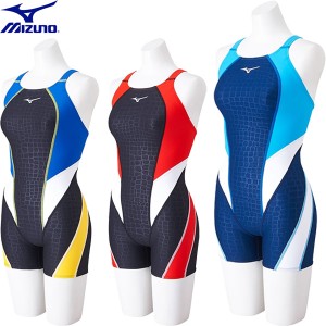 ◆◆送料無料 メール便発送 ＜ミズノ＞ MIZUNO レディース エクサースーツ ミディアムハーフスーツ 水泳 競泳練習用水着 N2MGB263