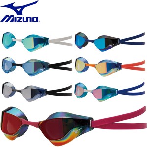 ◆◆＜ミズノ＞ MIZUNO ユニセックス GX・SONIC EYE J レーシングゴーグル(ノンクッション／ミラーレンズ) 水泳 FINA承認済み N3JE9001