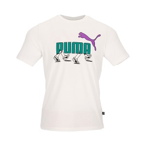 ◆◆送料無料 メール便発送 ＜プーマ＞ PUMA GRAPHICS スニーカー Tシャツ 681169 (02)