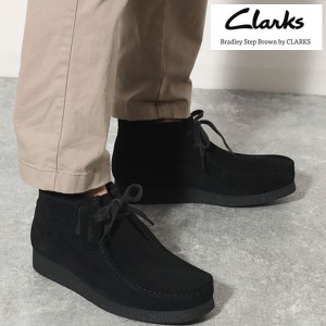 即納可☆【Clarks】クラークス WallabeeEVO Bt  ワラビーブーツ ブラックスエード 26172823