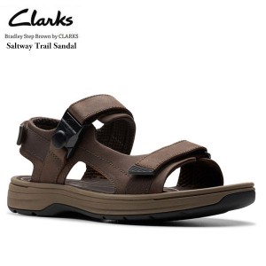 即納可☆【Clarks】クラークス Saltway Trail Sandal  ダークブラウンレザー サンダル 26176905