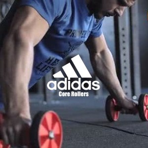 即納可☆【adidas】アディダス コアローラー ペア 腹筋ローラー  体幹トレーニング ADAC11604