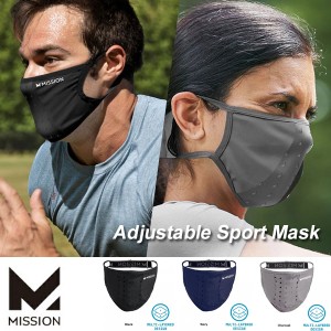 送料無料 メール便発送 即納可☆【MISSION】ミッション アジャスタブルスポーツマスク Adjustable Sport Mask UPF50 109478 109479 10948