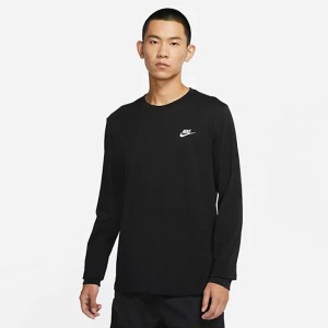 送料無料 メール便発送 即納可★ 【NIKE】ナイキ クラブ Ｌ／Ｓ Ｔシャツ 長袖 AR5194 010