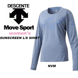 送料無料 メール便発送 即納可★ 【DESCENTE】デサント MOVE SPORT ウィメンズ サンスクリーン ロングスリーブシャツ 長袖Tシャツ レディ