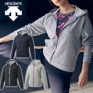 即納可★【DESCENTE】デサント 【深田恭子さん着用モデル】 フラワーグラフィックスウェット フーデッドジャケット (20FW) DMWQJC21