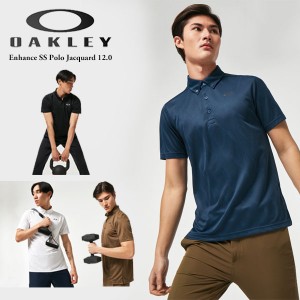 送料無料 メール便発送 即納可☆【OAKLEY】オークリー ENHANCE SS POLO JACQUARD 12.0 ポロシャツ メンズ スポーツ カジュアル ゴルフ ト