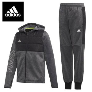 即納可☆ 【adidas】アディダス ジュニア ハイブリッド フルジップフーディー＆パンツ スウェット上下セット FYL93 FYL934