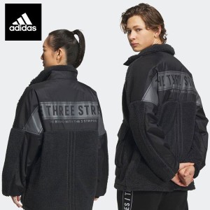 即納可☆【adidas】アディダス ワーディング オーバーサイズド ボア フルジップ ジャケット（ジェンダーニュートラル）IEI00