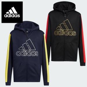 即納可☆【adidas】アディダス  ポリエステル ニットジャケット ジュニア パーカー Q3688