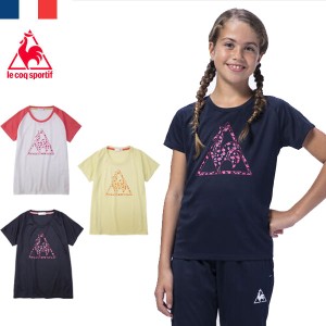 送料無料 メール便発送 即納可★【le coq sportif】ルコック ジュニア 半袖シャツ ガールズ QMJPJA01