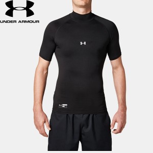 ◆◆送料無料 メール便発送 ＜アンダーアーマー＞ UNDER ARMOUR ヒートギアアーマー コンプレッション ショートスリーブ モック(ベースボ