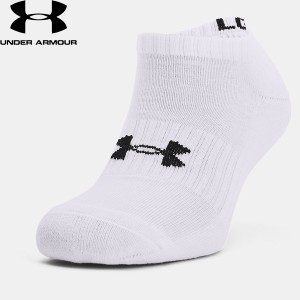 ◆◆送料無料 メール便発送 ＜アンダーアーマー＞ UNDER ARMOUR コア ノーショー ソックス (3足セット)(トレーニング/UNISEX) 1363241 (W