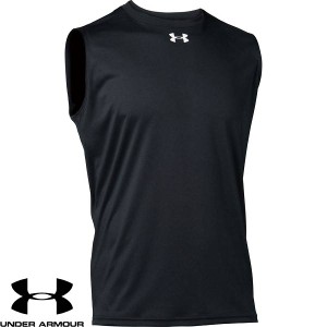 ◆◆送料無料 メール便発送 ＜アンダーアーマー＞ UNDER ARMOUR  チーム スリーブレス シャツ 1375589 (BLACK/(001))