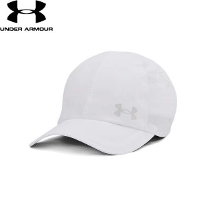 ◆◆ ＜アンダーアーマー＞ UNDER ARMOUR UAアイソチル ローンチ アジャスタブル キャップ(ランニング/MEN) 1383477 (White/White/Reflec