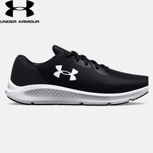 ◆◆ ＜アンダーアーマー＞ UNDER ARMOUR チャージド パスート3 エクストラ ワイド(ランニング/MEN) 3025801 (BLK/BLK/WHT(001))