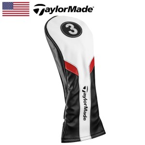 【日本未発売】 テーラーメイド ヘッドカバー フェアウェイウッド用(3W用) BK/WH/RD B1587501 TaylorMade Headcover for Fairwaywood【US