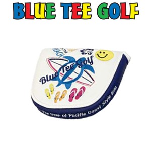 ブルーティーゴルフ パターカバー マレットタイプ アロハオンザビーチ ホワイト 【メール便発送】【新品】Blue Tee Golf ゴルフヘッドカ