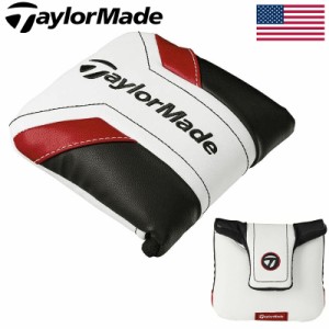 【日本未発売】 テーラーメイド パターカバー マレット型 ヘッドカバー BK/WH/RD N7882501 TaylorMade 【USモデル】【レターパック発送】