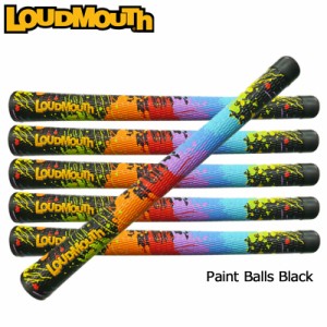 ラウドマウス ウッド・アイアン用 グリップ 1本 ペイントボールズ ブラック ツアーマーク Loudmouth Swing Grip Paint Balls Black TourM