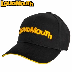 ラウドマウス コットン キャップ 771932(998) Black ブラック 【日本規格】【新品】3SS2 Loudmouth ロゴ 刺繍 綿 帽子 無地 シンプル メ