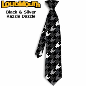 ラウドマウス シルクネクタイ Black ＆ Silver Razzle Dazzle ブラック＆シルバー ラズルダズル【メール便発送】【新品】Loudmouth ビジ