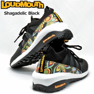 ラウドマウス メンズ スパイクレス ニット ゴルフシューズ Shagadelic Black シャガデリック ブラック LM-GS0003 762979(020) 【日本規格