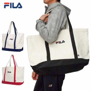 フィラ キャンバス ビッグ トートバッグ テニス フィットネス トレーニング ゴルフ 789961 【新品】9WF1 FILA キャンバスコットン 大きめ