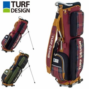 ターフデザイン 9.5型 スタンドバッグ TDSCB-2372 チェック 【日本正規品】【新品】3SS2 TURF DESIGN ゴルフ用バッグ スタンド式 キャデ